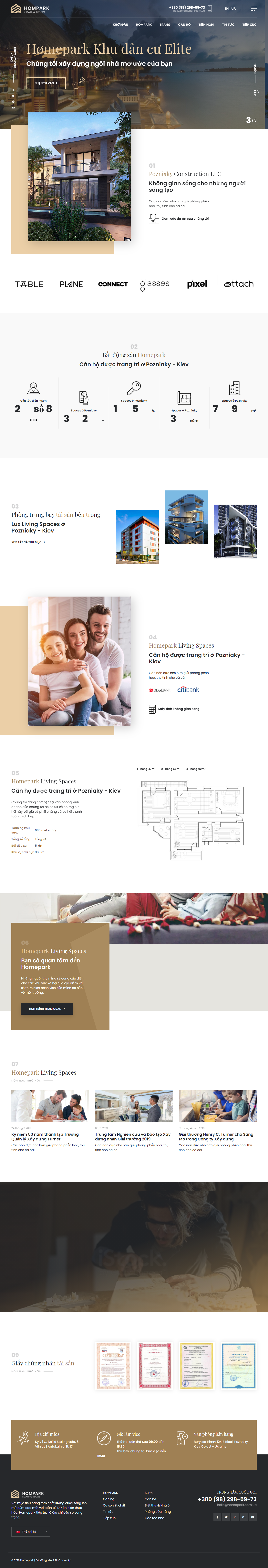 Mẫu website bất động sản-xây dựng 005