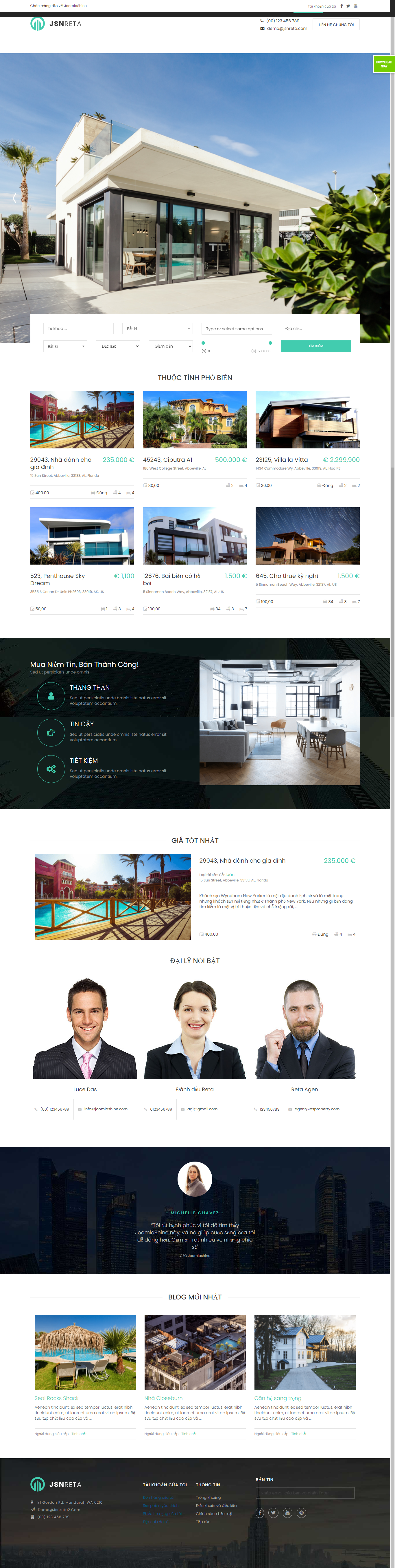 Mẫu website bất động sản-xây dựng 016