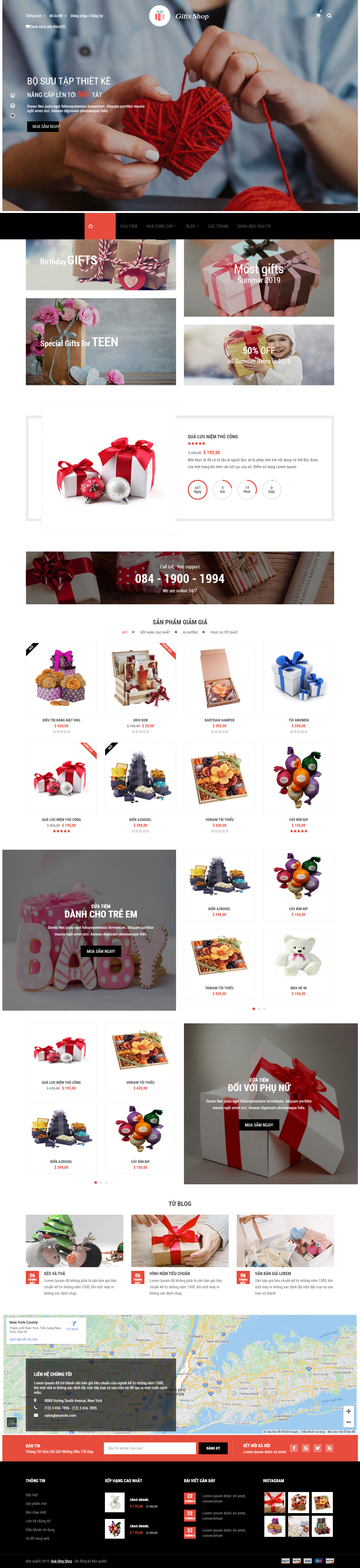 Mẫu website  đồ thủ công- mỹ nghệ- quà tặng 004