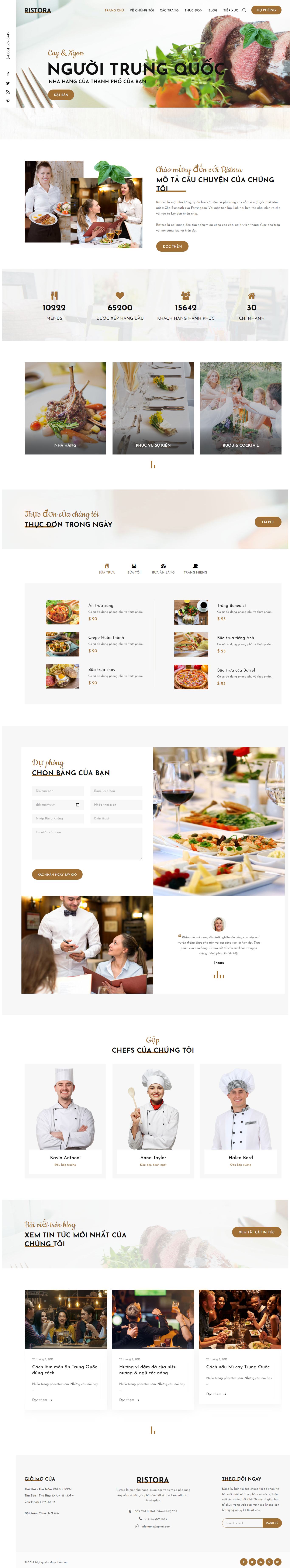 Mẫu website thực phẩm 011