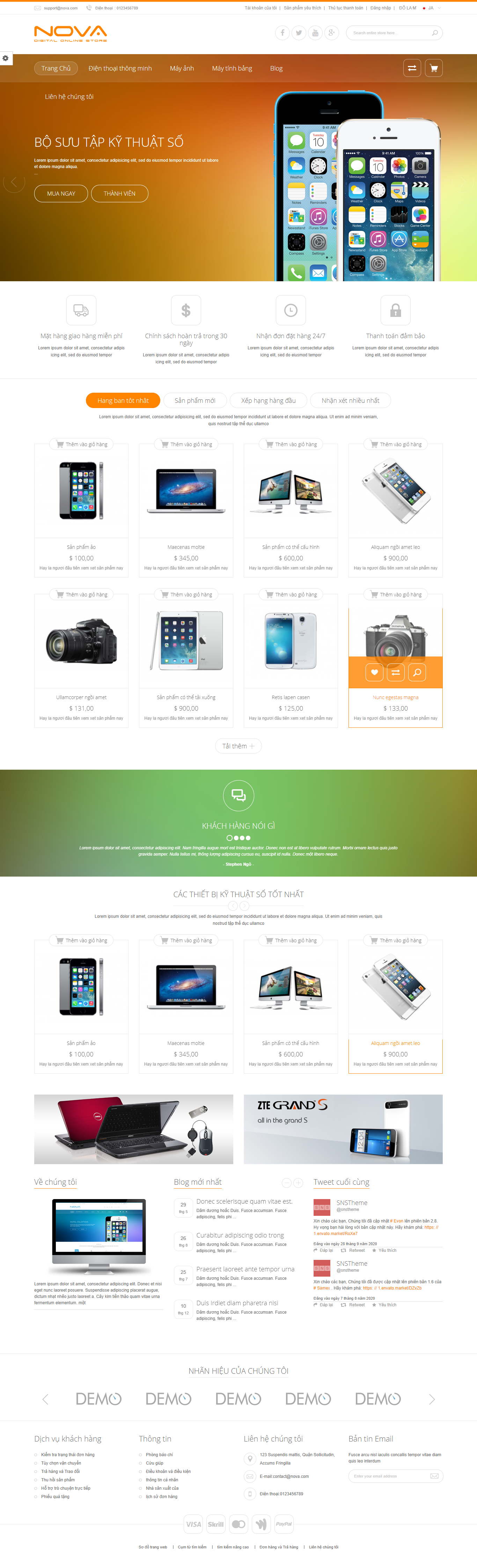 Mẫu website ô tô- xe  máy 019